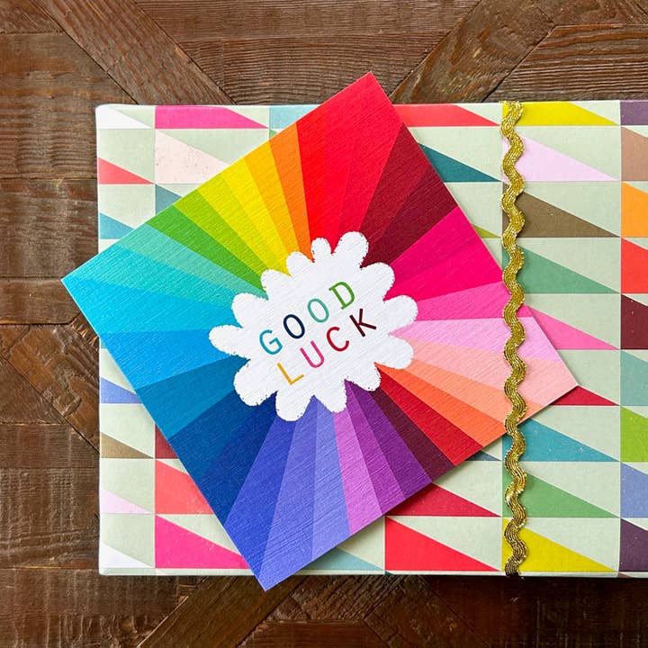 Kali Stileman Publishing - Wholesale Everyday Greeting Card - WO82 Colourful Good Luck Card
