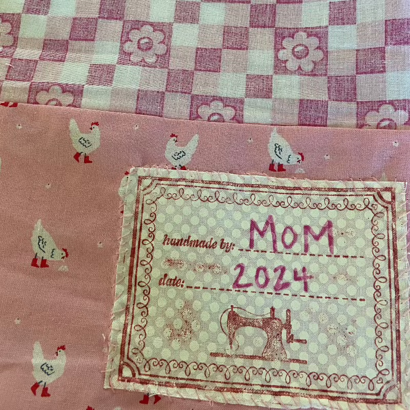 Madam Sew - Wholesale Rubber/decorative stamp - "Handmade By" Fabric Stamp - Personalize Your Handmade Creations!3