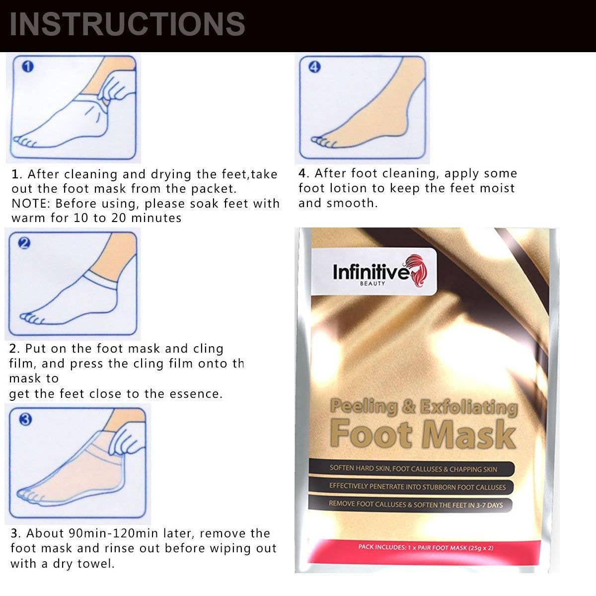 My Wholesale Warehouse – wholesale Fotmask – Infinitive Beauty Exfolierande Fotmask5