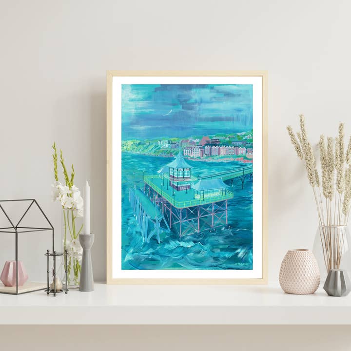 Clevedon Print, Cais da Manhã por atacado de The Fine Artist