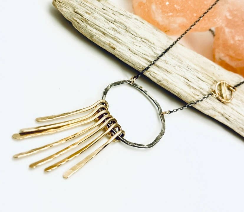 Laura J Designs - Wholesale Pendant/Charm Necklace - Elektra Bars Necklace