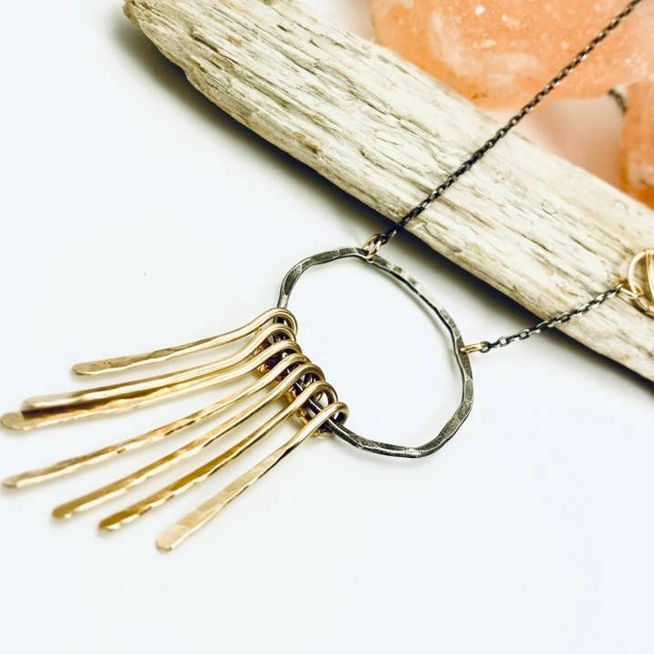 Laura J Designs - Wholesale Pendant/Charm Necklace - Elektra Bars Necklace0