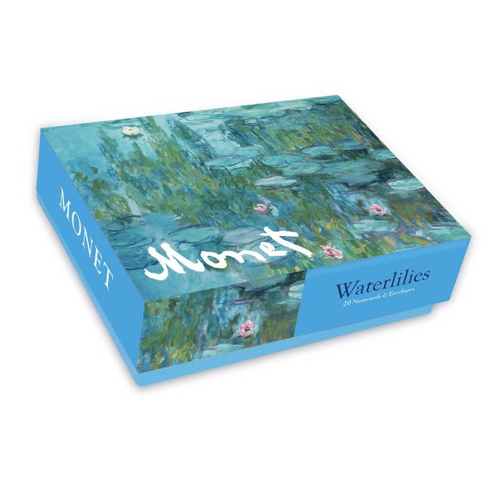 Conjunto Caixa Claude Monet - 20 cartas e envelopes por atacado de Nelson Line