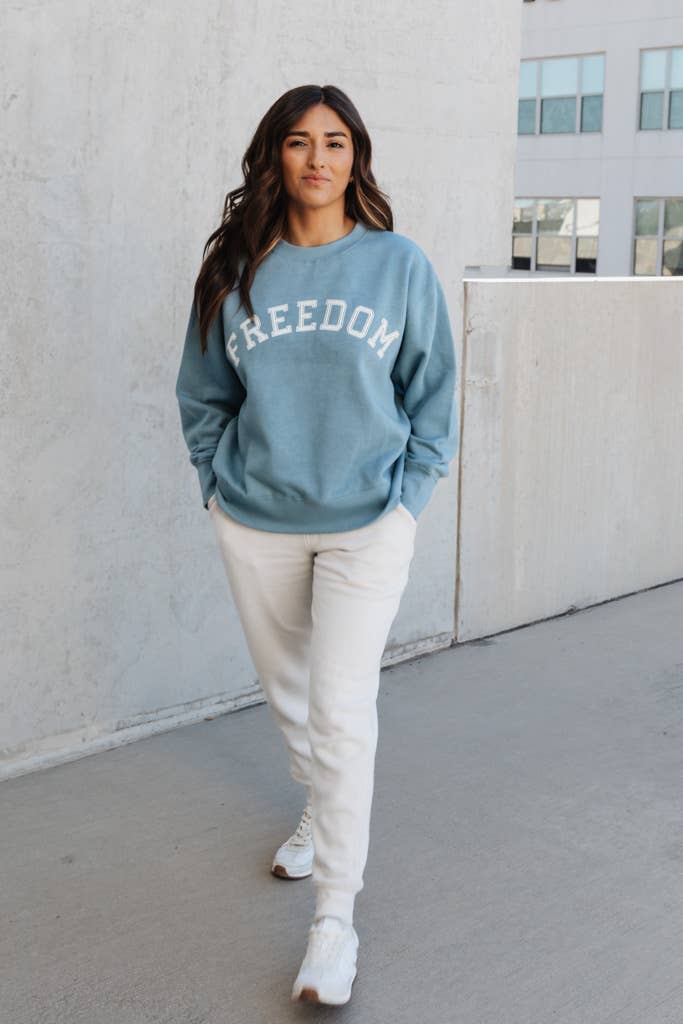 Crowned Free - Wholesale Graphic Sweatshirt - Women's - Freedom Sweatshirt 3