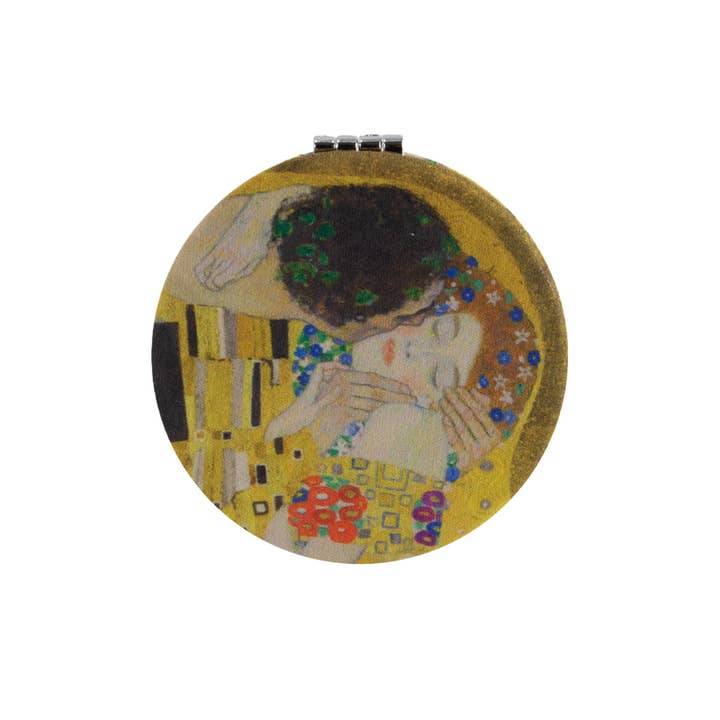 MUSEUM WEBSHOP - Wholesale Compact Mirror - MicroFiber Folding Pocket Mirror, Klimt, The Kiss