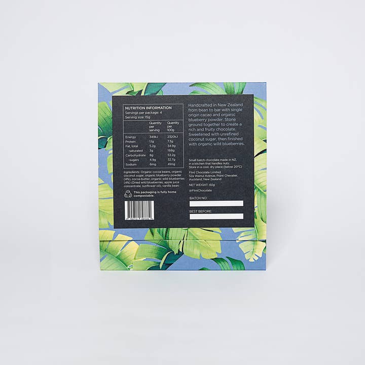 Flint Chocolate - Wholesale Chocolate bar - Wild Blueberry1