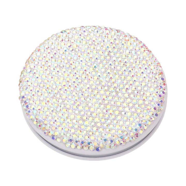 Haaro - Wholesale Compact Mirror - Bling Studded Round Compact Mirror- Assorted