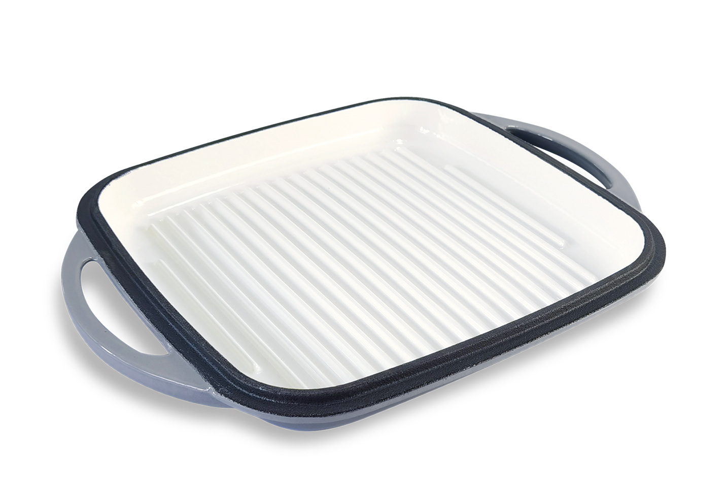 10-Inch Square Enamel Cast Iron Griddle - Stovetop Grill Pan – Marketfleet  Inc.