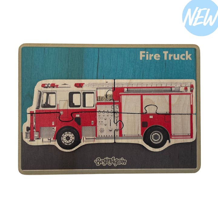 Puzzle sur les véhicules d'urgence - Camion de pompiers pour la vente par BeginAgain