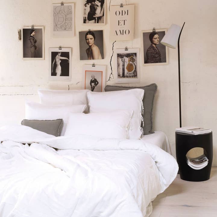 Ljus vit bomullsgas påslakan för wholesale av Maison d'été