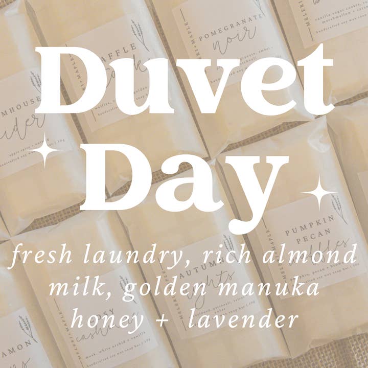 Cire fondante parfumée Snap Bar de Duvet Day pour la vente par Meleri and Maple Co