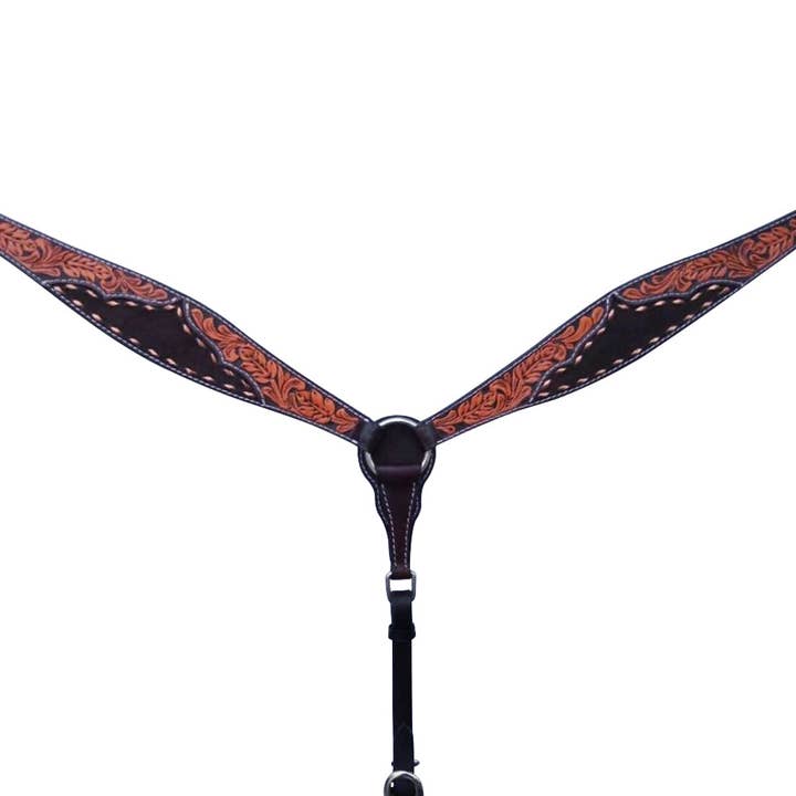 BER119-Vestlig Læder Brystrem for engroshandel hos LS Western