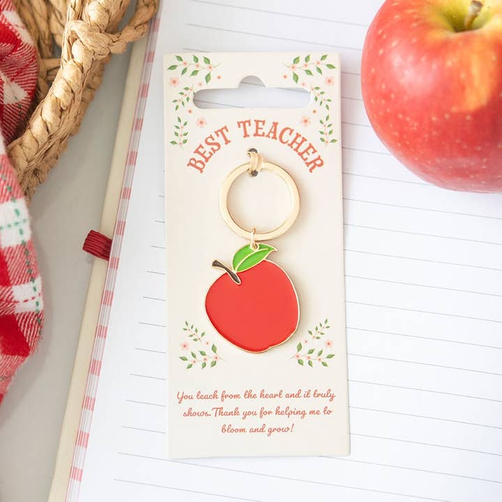 Something Different Wholesale - Wholesale Keychain - Unisex - Best Teacher Apple Keyring