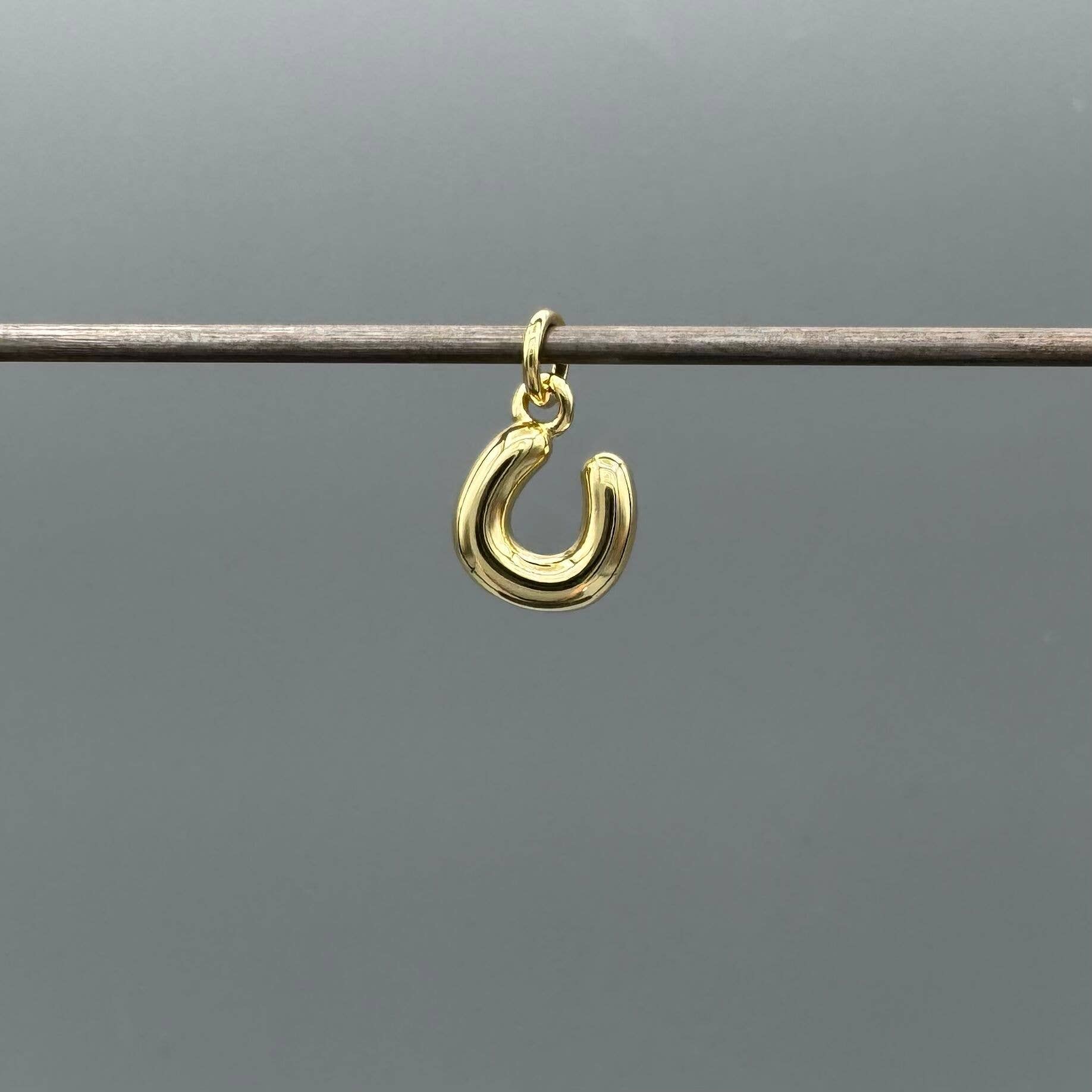 Something Silver - Wholesale Individual Charm/Pendant - Perfect Balloon Bubble Letter Initial Charm17