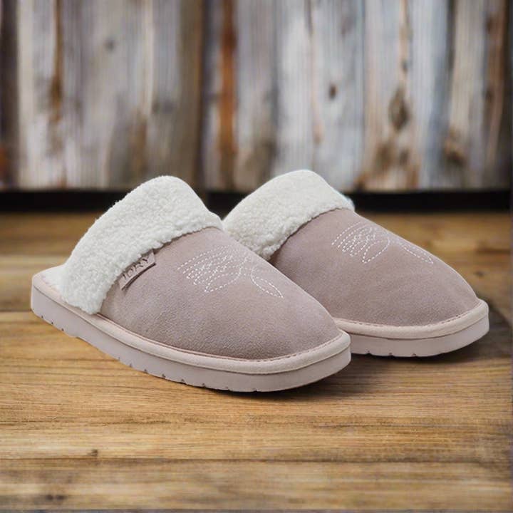 Jory - Wholesale Slippers - Women's - Western Cowgirl Dolly Square Toe Slippers | Blossom (pink)