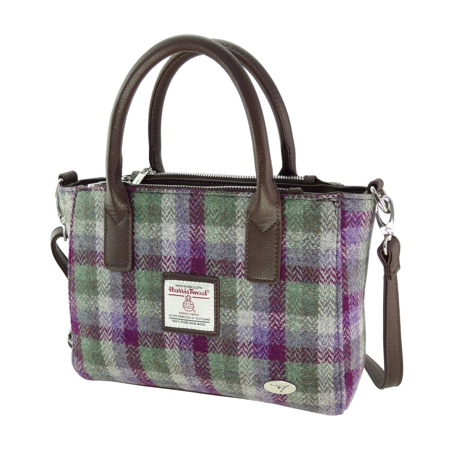 Glen Appin Of Scotland - Wholesale Tote Bag - Women's - LB1228 Harris Tweed 'Brora' Small Tote28