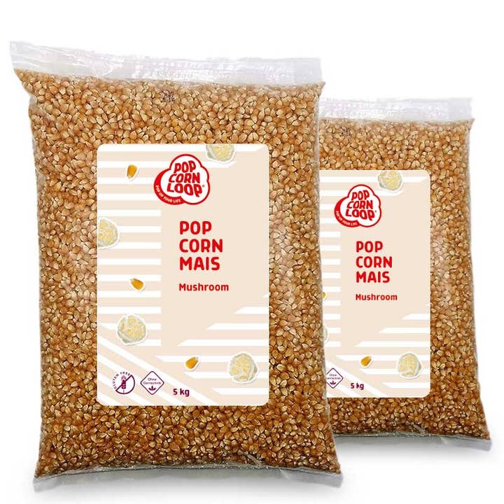Popcornloop - Wholesale Popcorn - 2-pack 5 kg popcorn corn mushroom | 10 kg