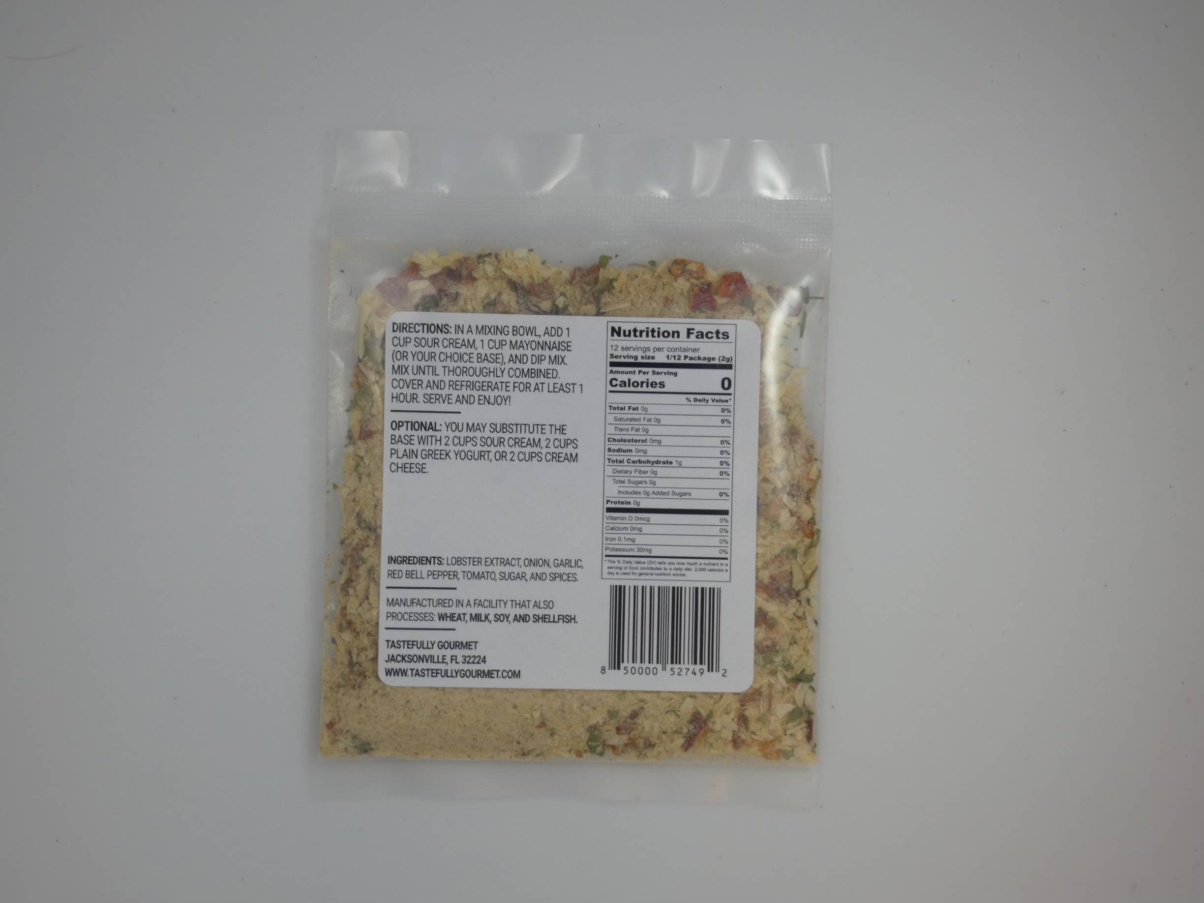 Tastefully Gourmet - Wholesale Dip - New England Lobster Dip Mix1