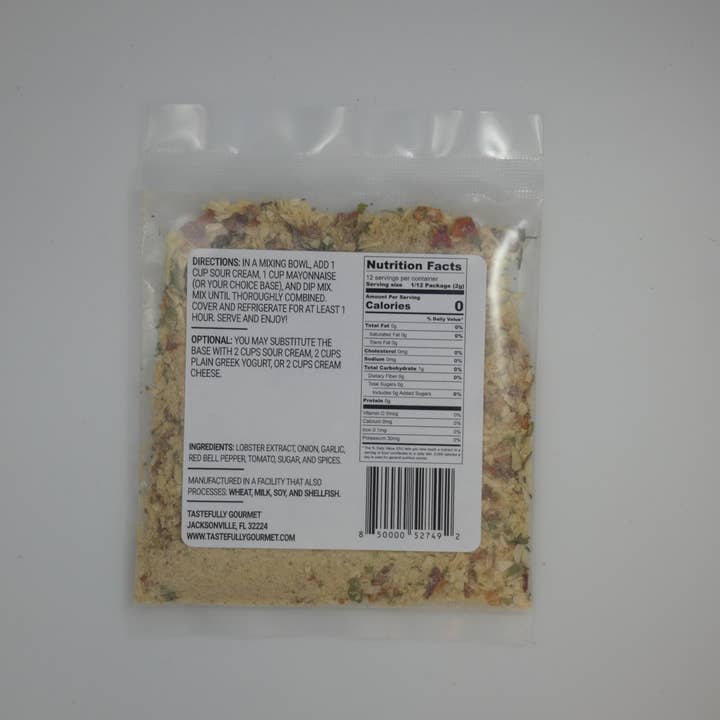 Tastefully Gourmet - Wholesale Dip - New England Lobster Dip Mix1