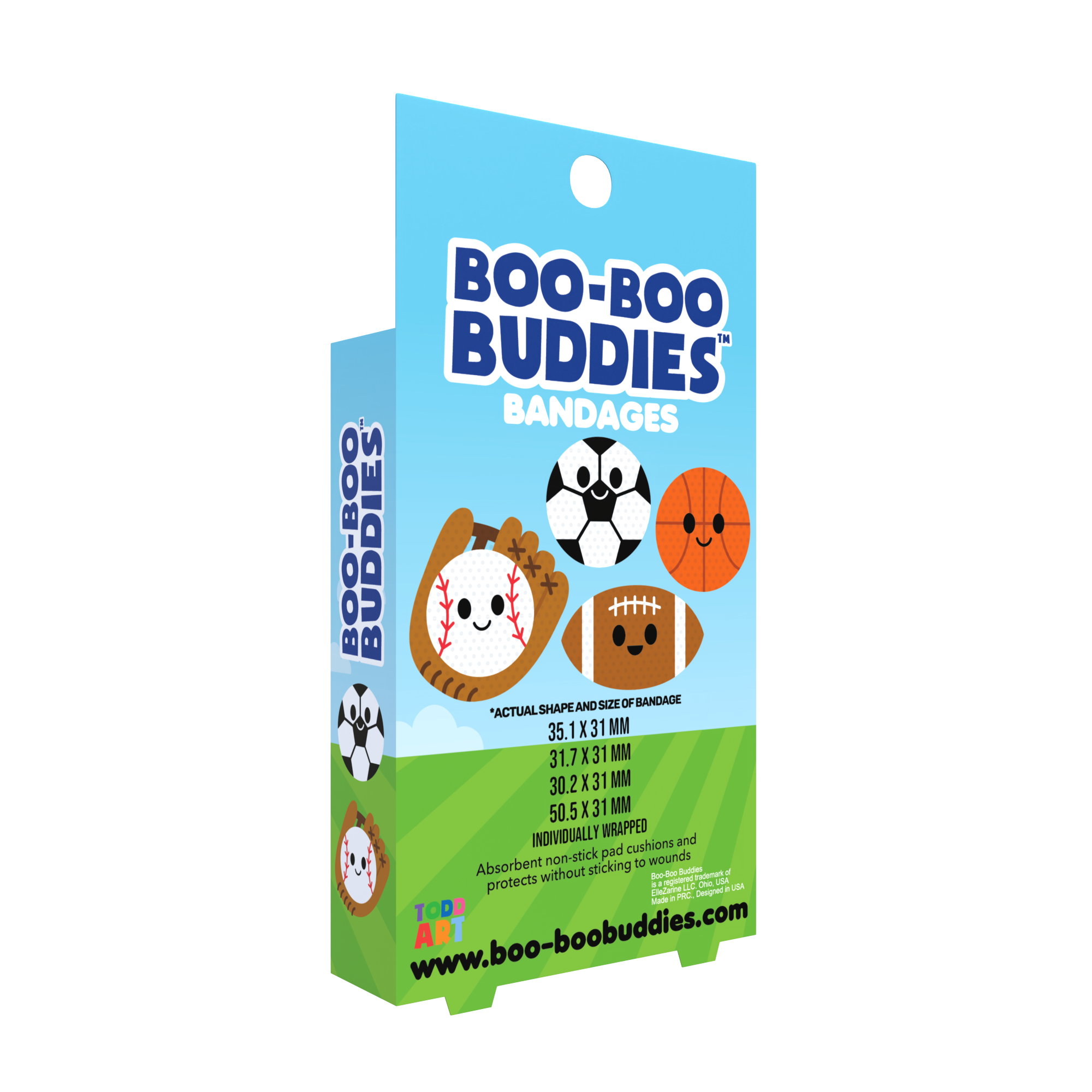 Boo Boo Buddies - Venta al por mayor Tiritas/vendas - Tiritas para Niños – Pelotas Deportivas (24 Unidades, Sin Látex)5
