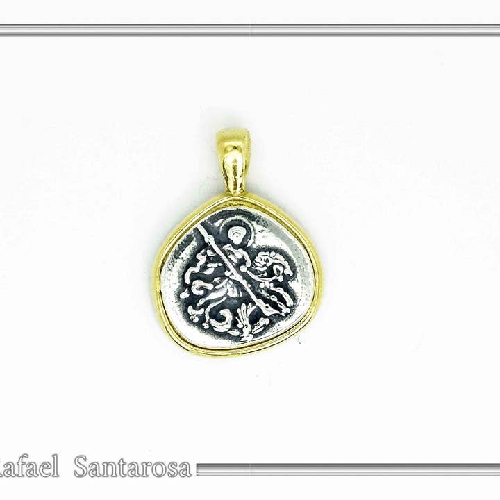 RAFAEL SANTAROSA - Venta al por mayor Collares con colgantes/abalorios - Collar de protección San Jorge colgante talismán