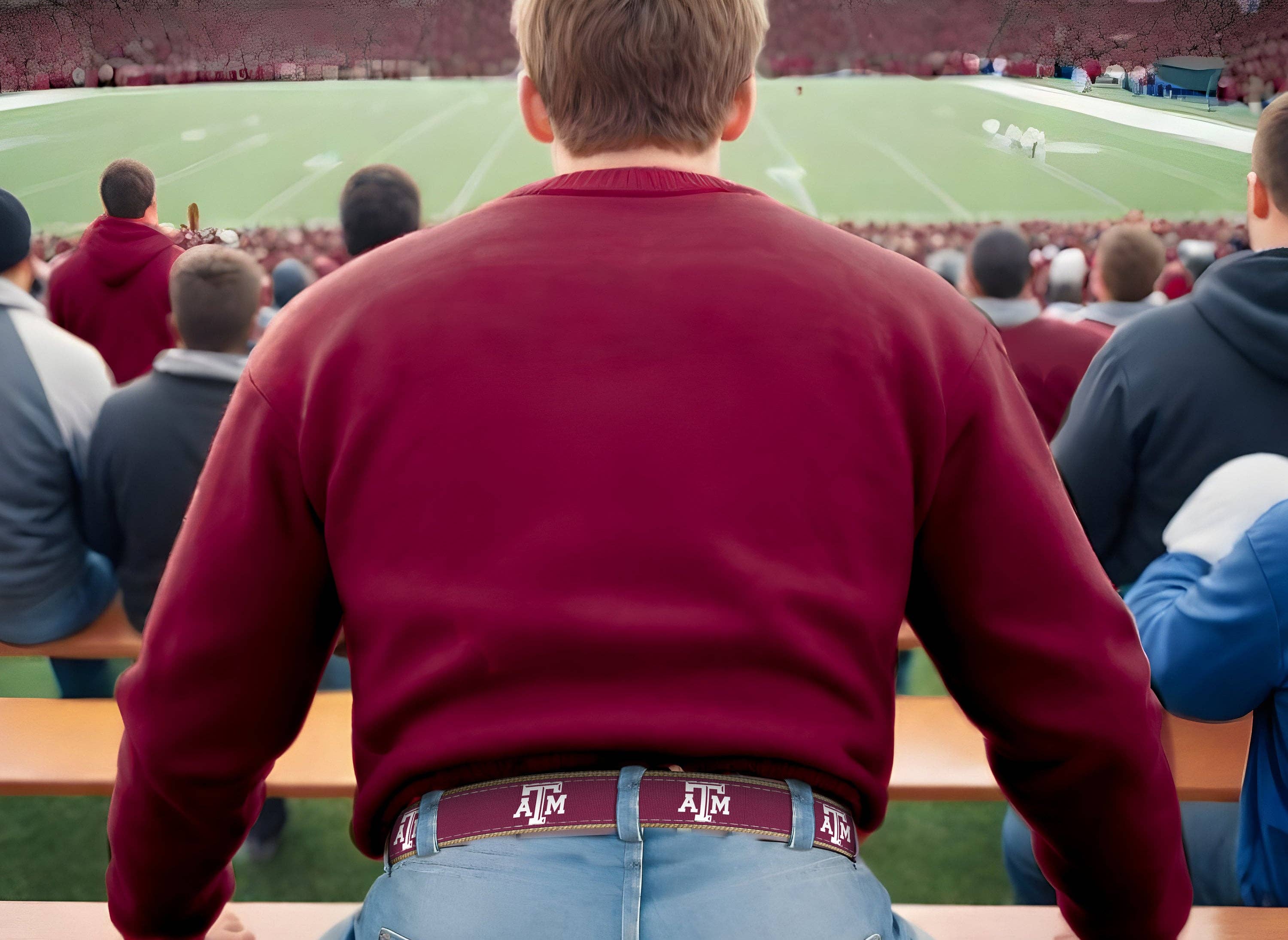 Zep-Pro - Wholesale Belt - Men's - Texas A&M Aggies Men's Collegiate Woven Ribbon Belt.4
