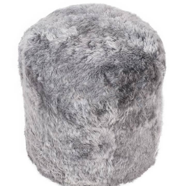 Boudoir fårskinn Pouffe - isländska klippt alla färger för wholesale av Wildash London