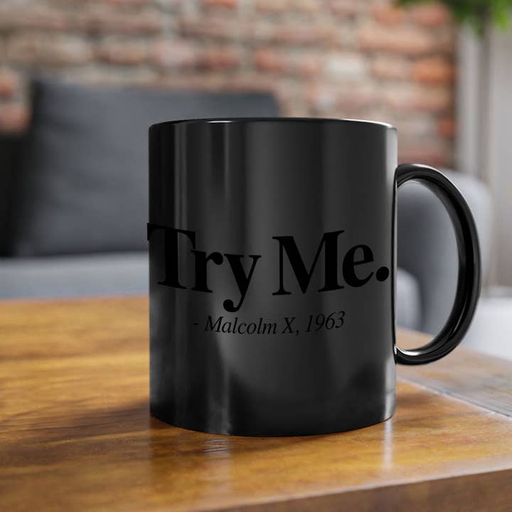 Mugs R Us – Engroshandel Kaffekrus – prøv mig malcolm x 16 #- sorte ord - Sætninger-krus /kaffekop21