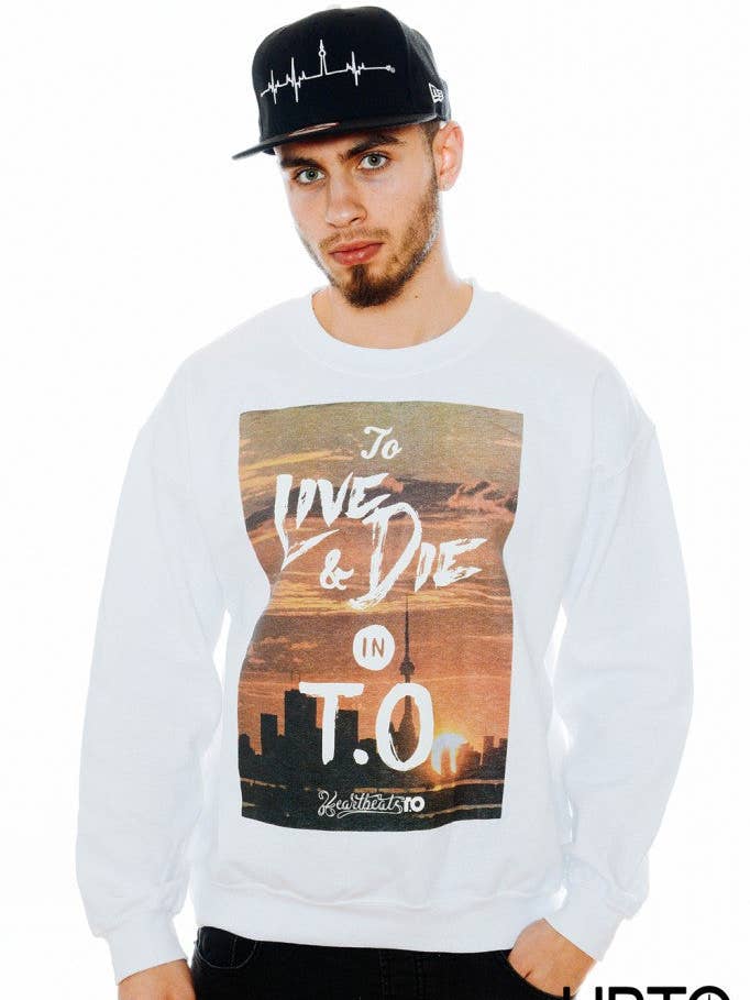 To Live & Die in T.O. Crewneck Sweatshirt for wholesale by HeartBeats T.O.