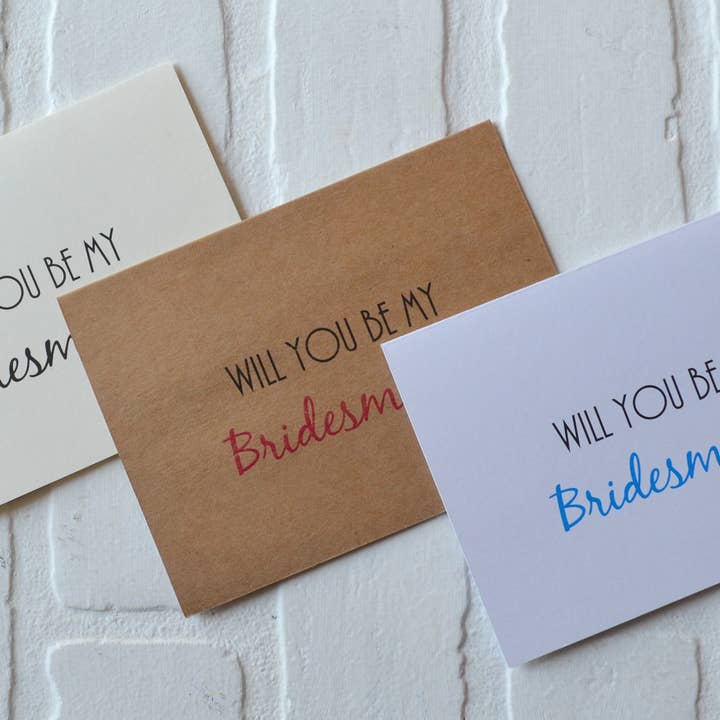 Will you be my bridesmaid proposal cards | wedding party for wholesale by This & That Creations, INC.