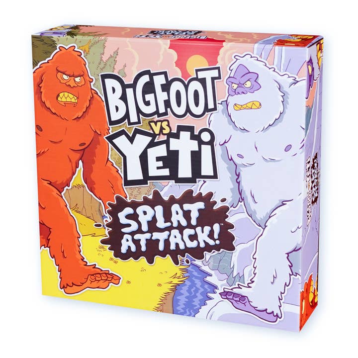 The Good Game Company - Wholesale Board Game - Bigfoot vs. Yeti: Splat Attack! Launching Action Board Game