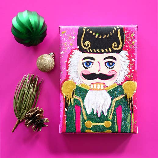 JM Design Studio - Wholesale Christmas Wall Art - Pinky Promise Nutcracker Canvas Wall Art