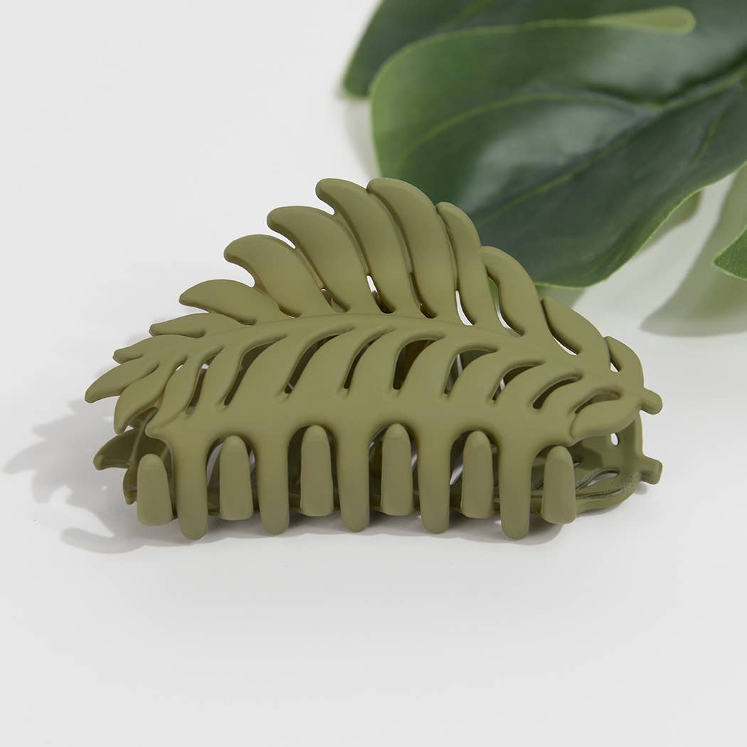 TheDivaSoap - Wholesale Hair Clip - Women's - Matte Leaf Hair Claw Clip8