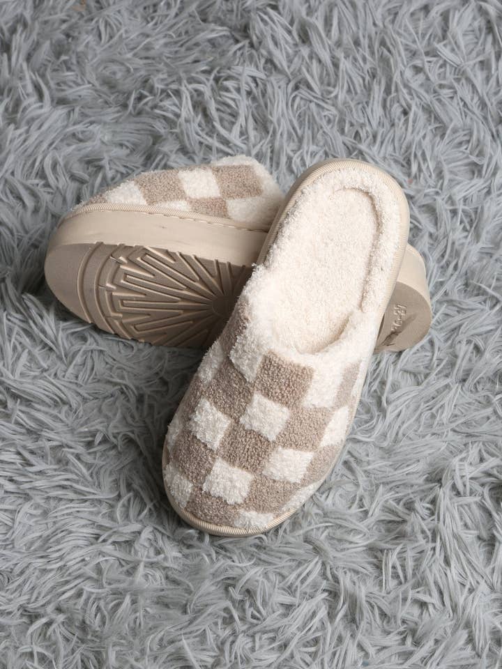 MiMi Wholesale - Wholesale Slippers - Women's - JCL6124 Super Lux Checker Platform Slippers7