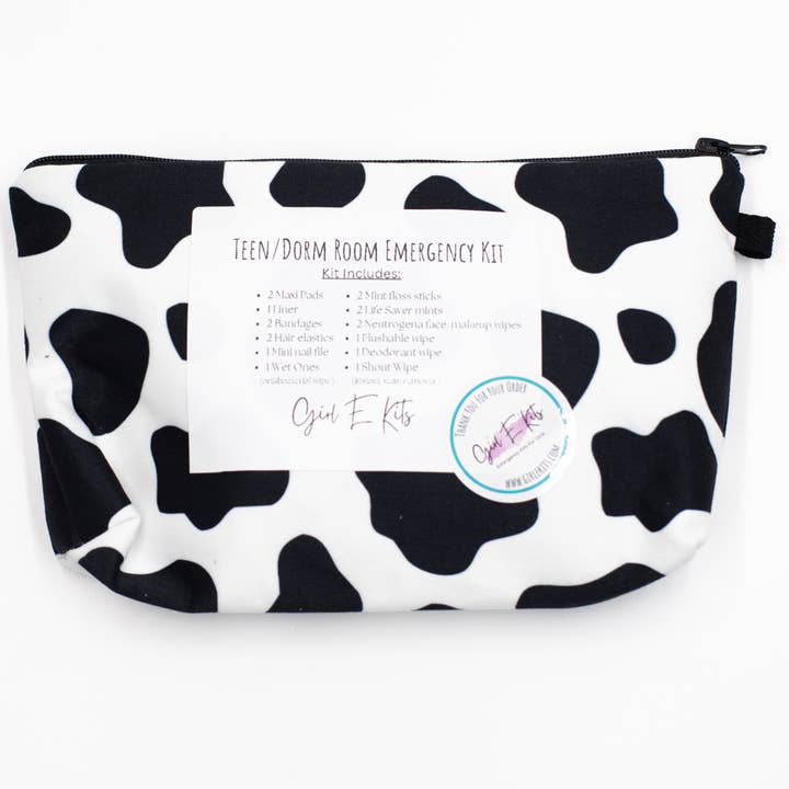 Teen/Dorm Room Girl Emergency Kit - Don't have a Cow for wholesale by Girl E Kits