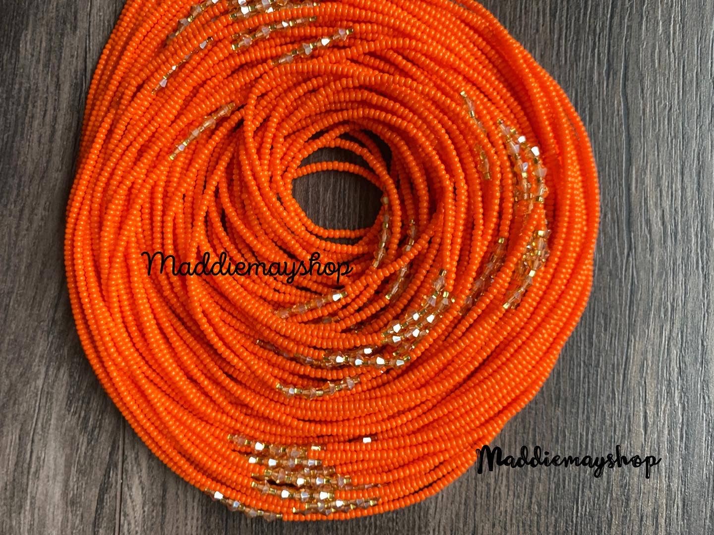 MaddieMayShop - Wholesale Beads - Preciosa Czech Beads- Wholesale WaistBeads with crystals 40"- 50"1