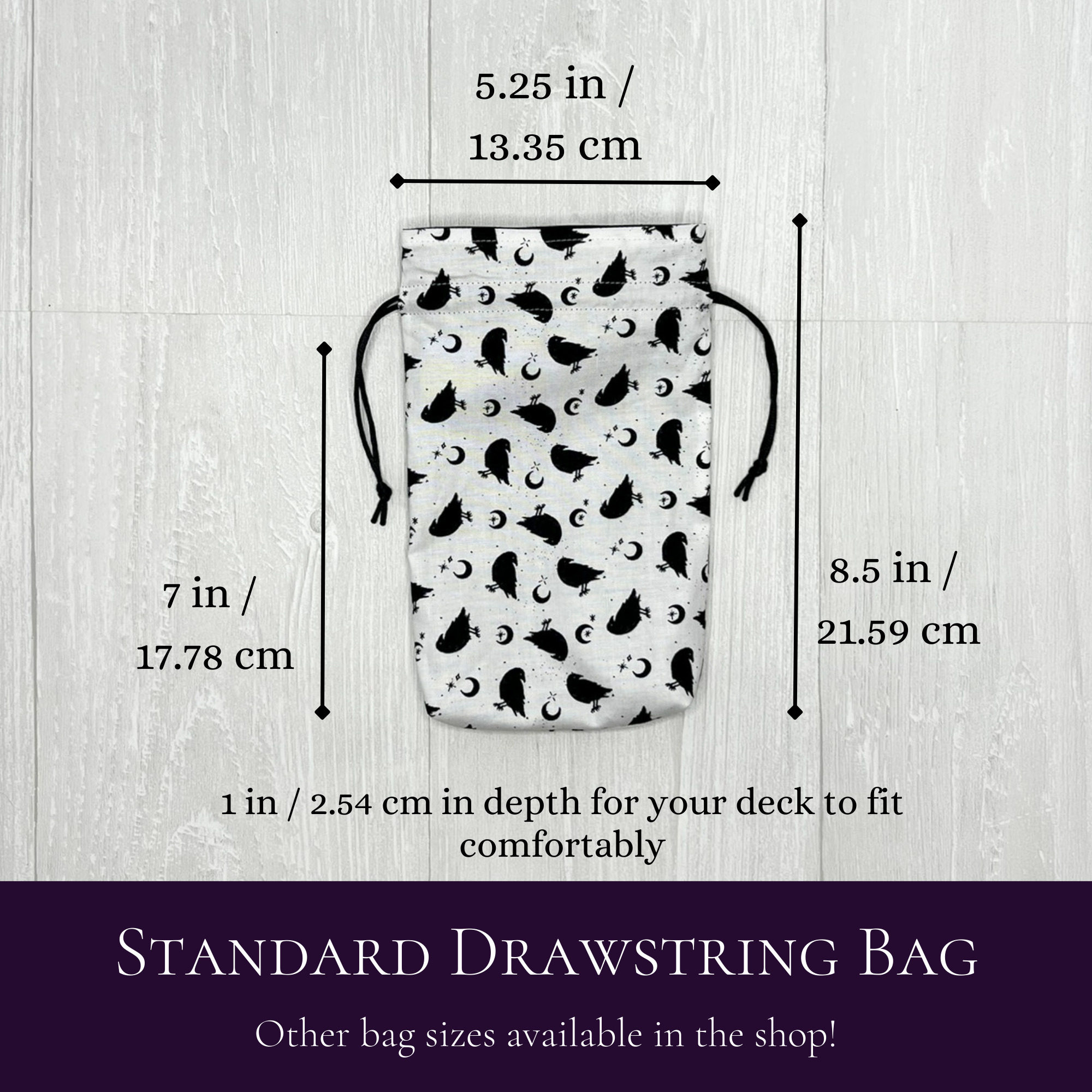 Threads of Tarot - Wholesale Pouch - Women's - Crow Tarot Card Bag 2