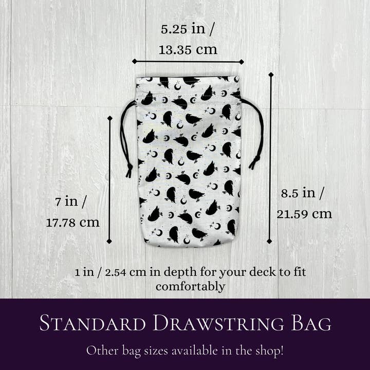 Threads of Tarot - Wholesale Pouch - Women's - Crow Tarot Card Bag 2