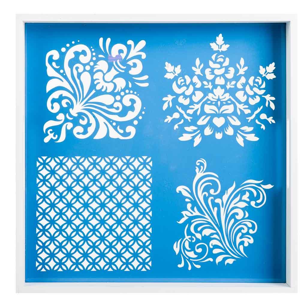 Creaciones Meng - Wholesale Decorative Tray - Decorated wooden tray2