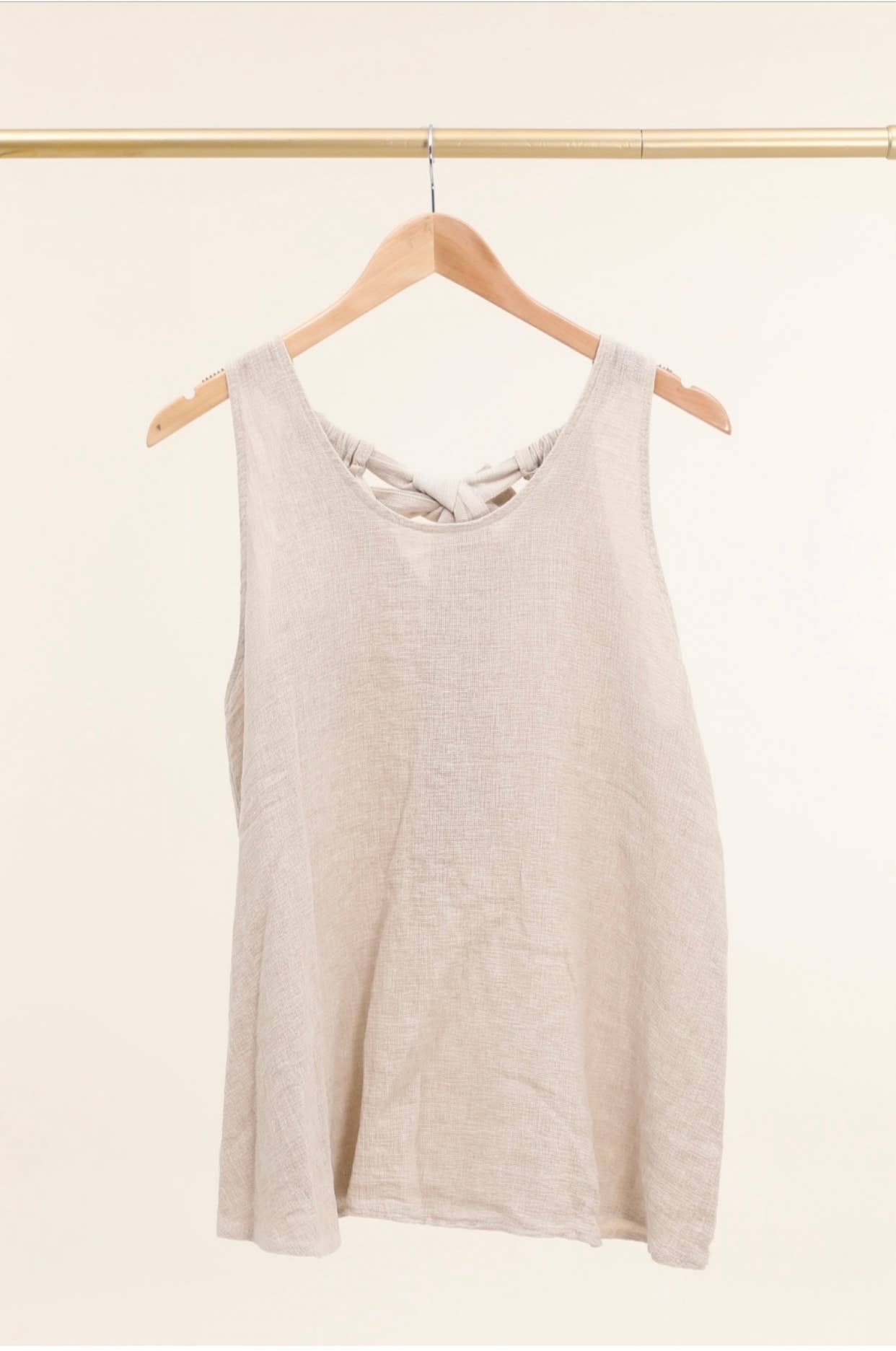 LÉA & LUC - Vente Débardeur – femme - Débardeur en 50% coton et 50% Lin REF. 91680