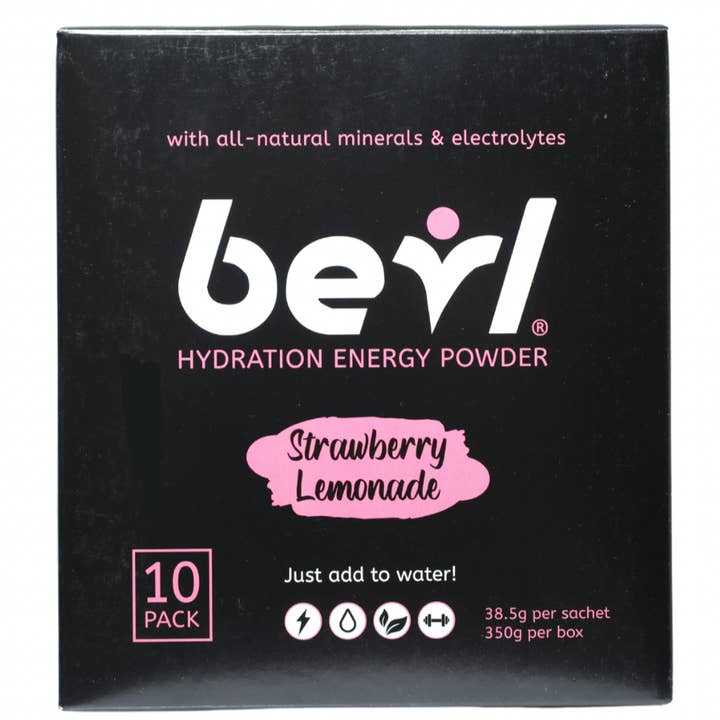 Strawberry Lemonade Energy Hydration Powder for wholesale by BEVL