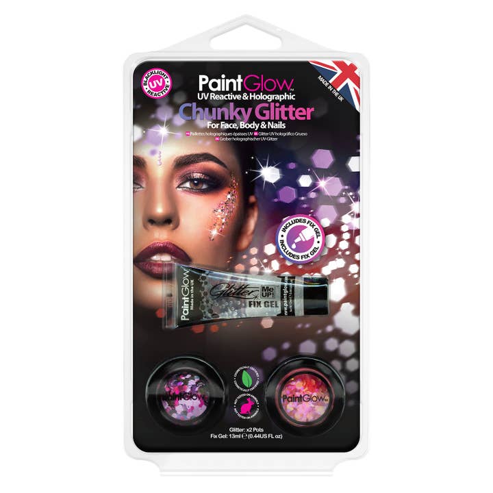 Beauty Goddess - Wholesale Body glitter/shimmer - PaintGlow UV Chunky Loose Glitter
