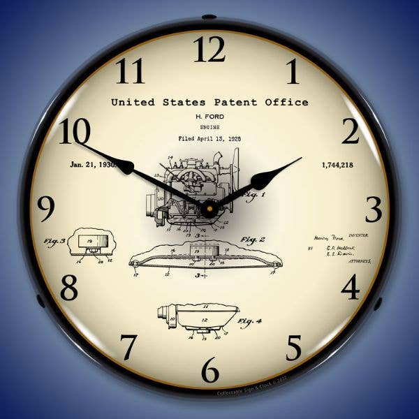 1928 Henry Ford Engine Patent for wholesale by Collectable Sign and Clock LLC.