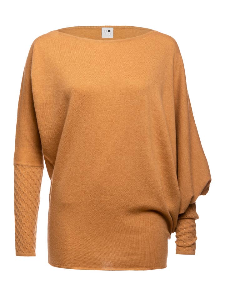 Jewel Asymmetric Boat Neck Top for wholesale by OO-TO