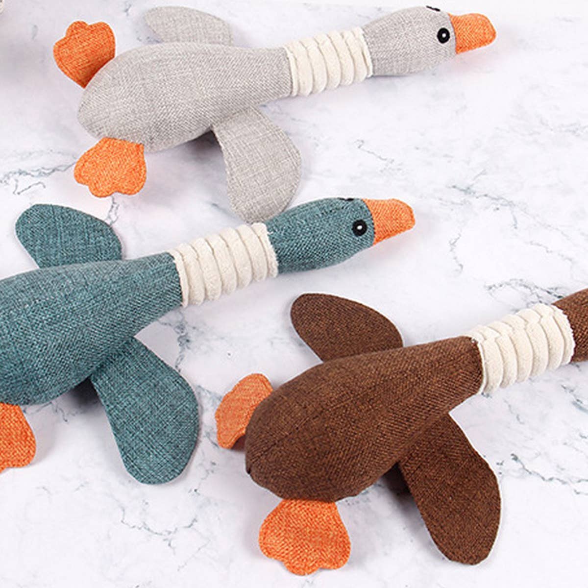 PAWPAWwholesale - Wholesale Pet Plush Toy - Dog - Wholesale Durable Plush Pet Toy – Burlap Goose_CWMM535810