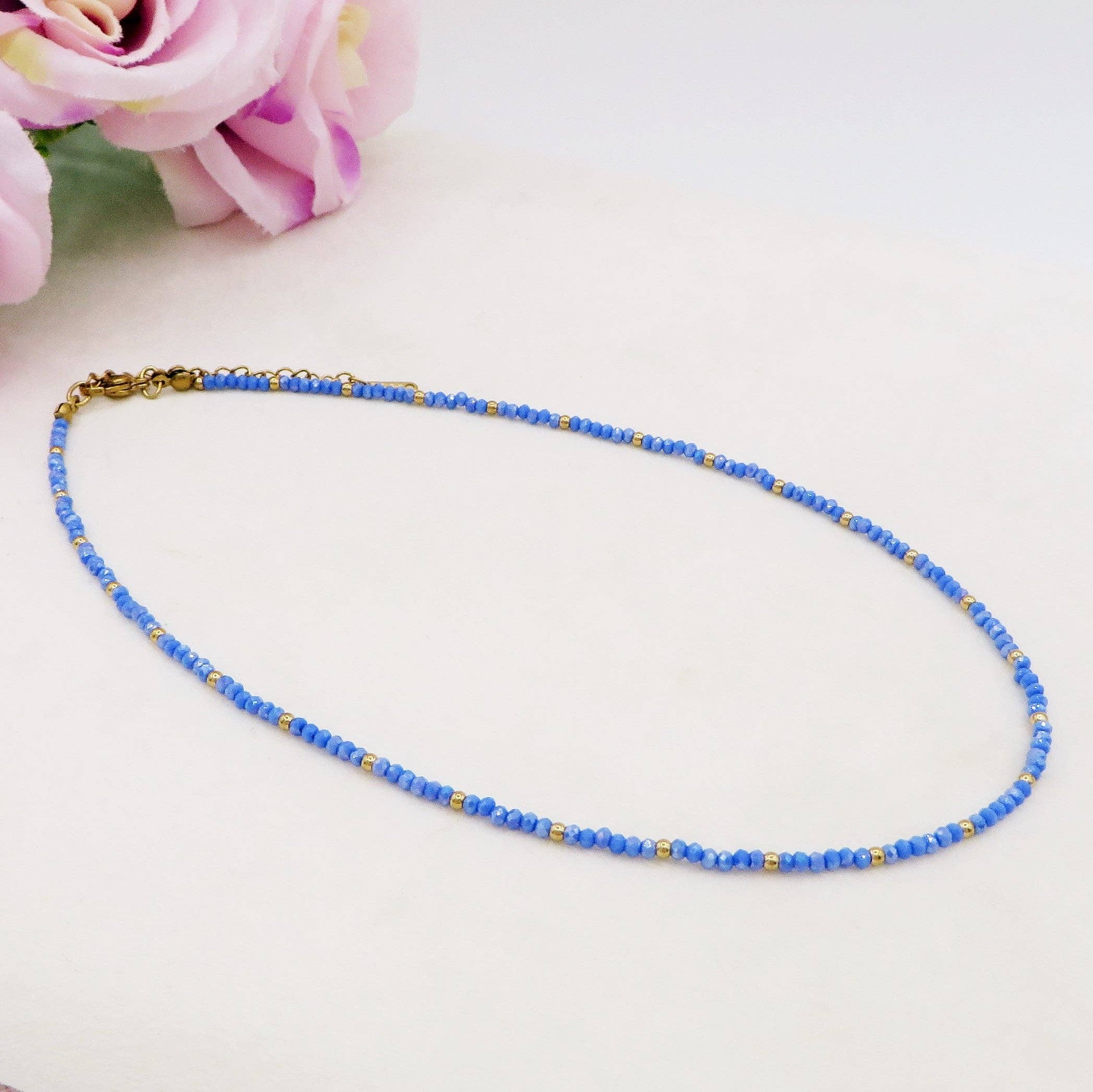 Daemon srls - Wholesale Beaded/Pearl Necklace - OCEAN - Collana perline cristallo e ACCIAIO inossidabile colori brillanti3