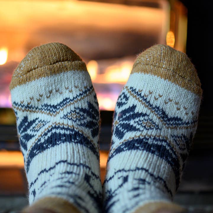 Polana - Warm Dry-Foot Crew Socks | Pure Wool for wholesale by Carpathian Wool