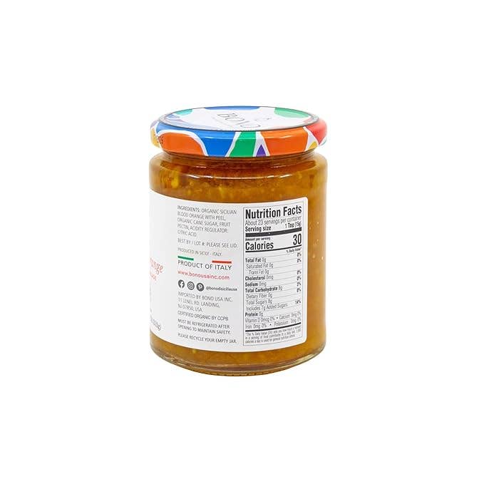 Bono USA Inc. - Wholesale Jam/Jelly - Bono Sicilian Blood Orange Organic Marmalade2