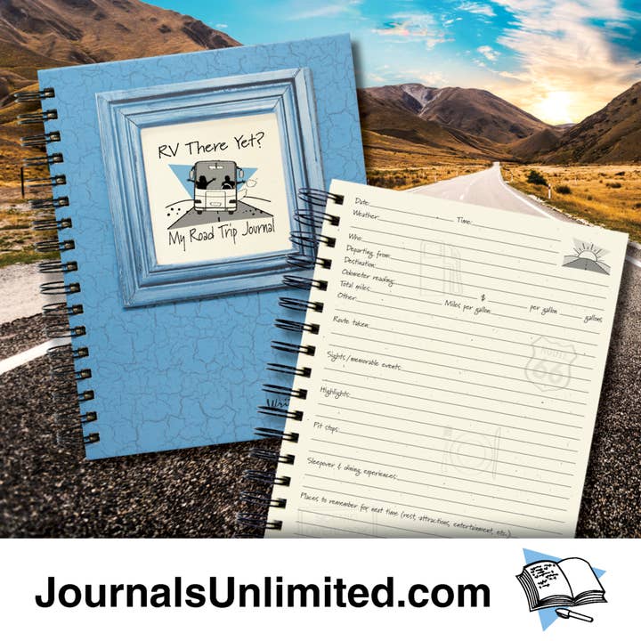 Journals Unlimited - Wholesale Journal/Diary - Road Trip Journal - RV There Yet? (Color)6