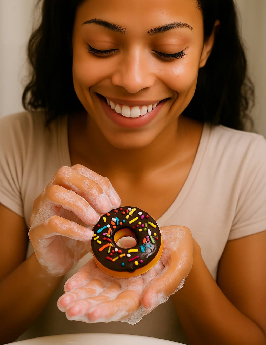 Beautique Goals – wholesale Tvål – 3-delars Donuttvålset - När och gläd dina sinnen1